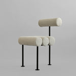 101 Copenhagen - Hiro Dining Chair, Black Frame - Sand (8047-2) - Dining Chair