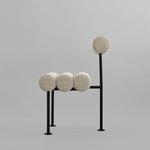 101 Copenhagen - Hiro Dining Chair, Black Frame - Sand (8047-2) - Dining Chair