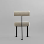 101 Copenhagen - Hiro Dining Chair, Black Frame - Sand (8047-2) - Dining Chair
