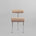 101 Copenhagen - Hiro Dining Chair, Stainless Steel - Nubuck - Dining Chair