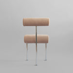 101 Copenhagen - Hiro Dining Chair, Stainless Steel - Nubuck - Dining Chair