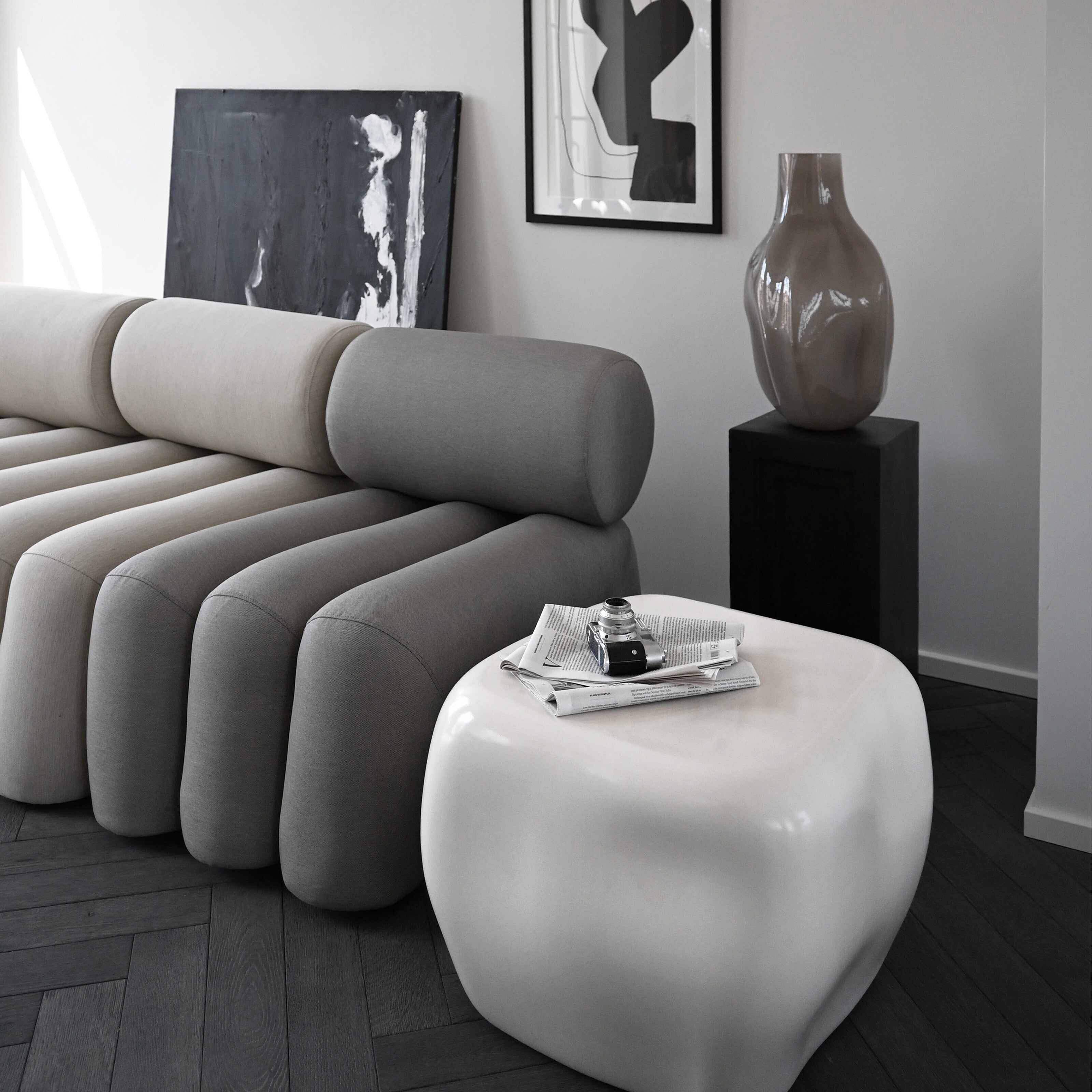 Ishi Coffee Table, Medio - High Glaze Birch