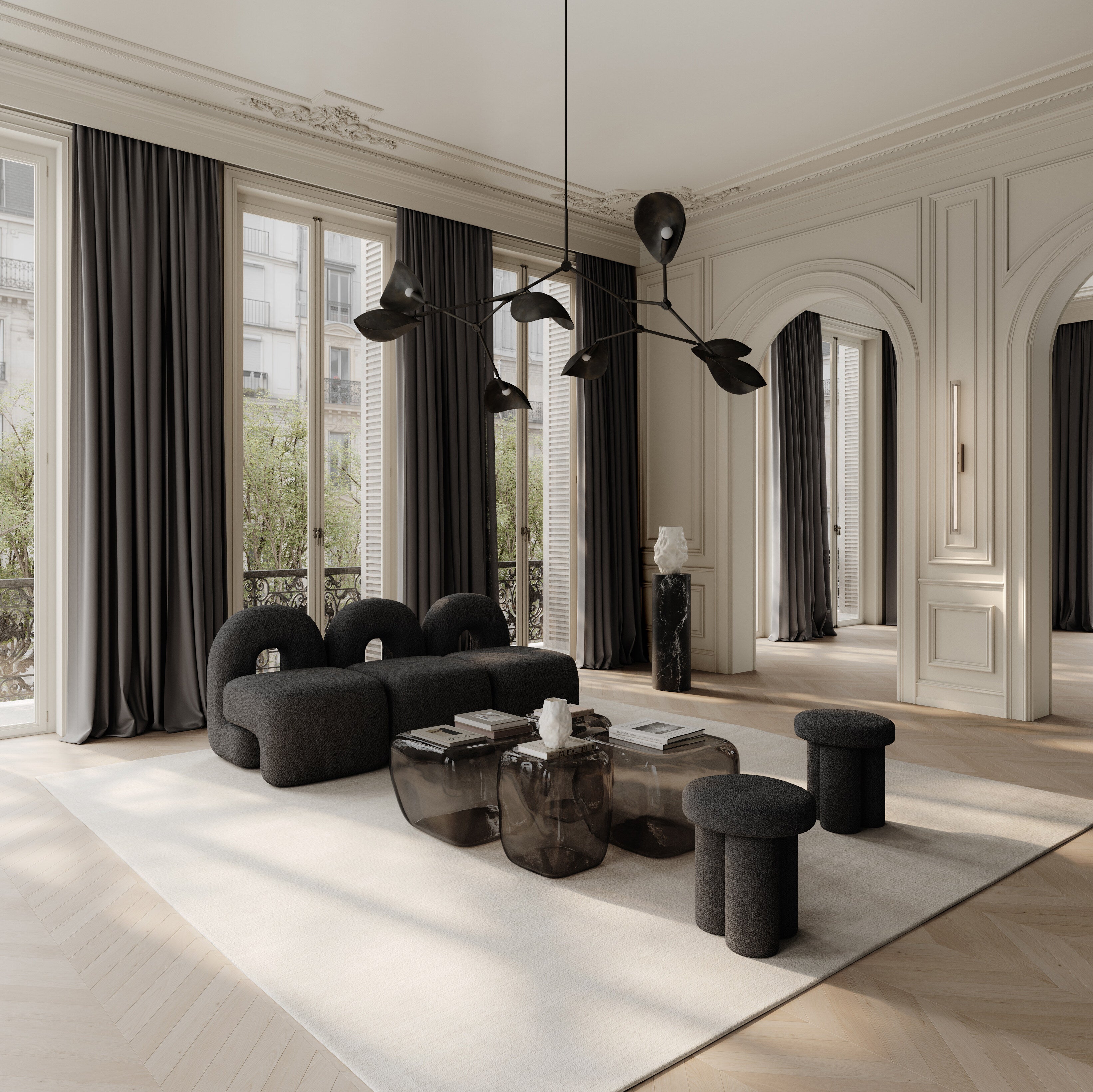 101 Copenhagen - Ishi Coffee Tables, Medio - Smoked Forest - Coffee Table