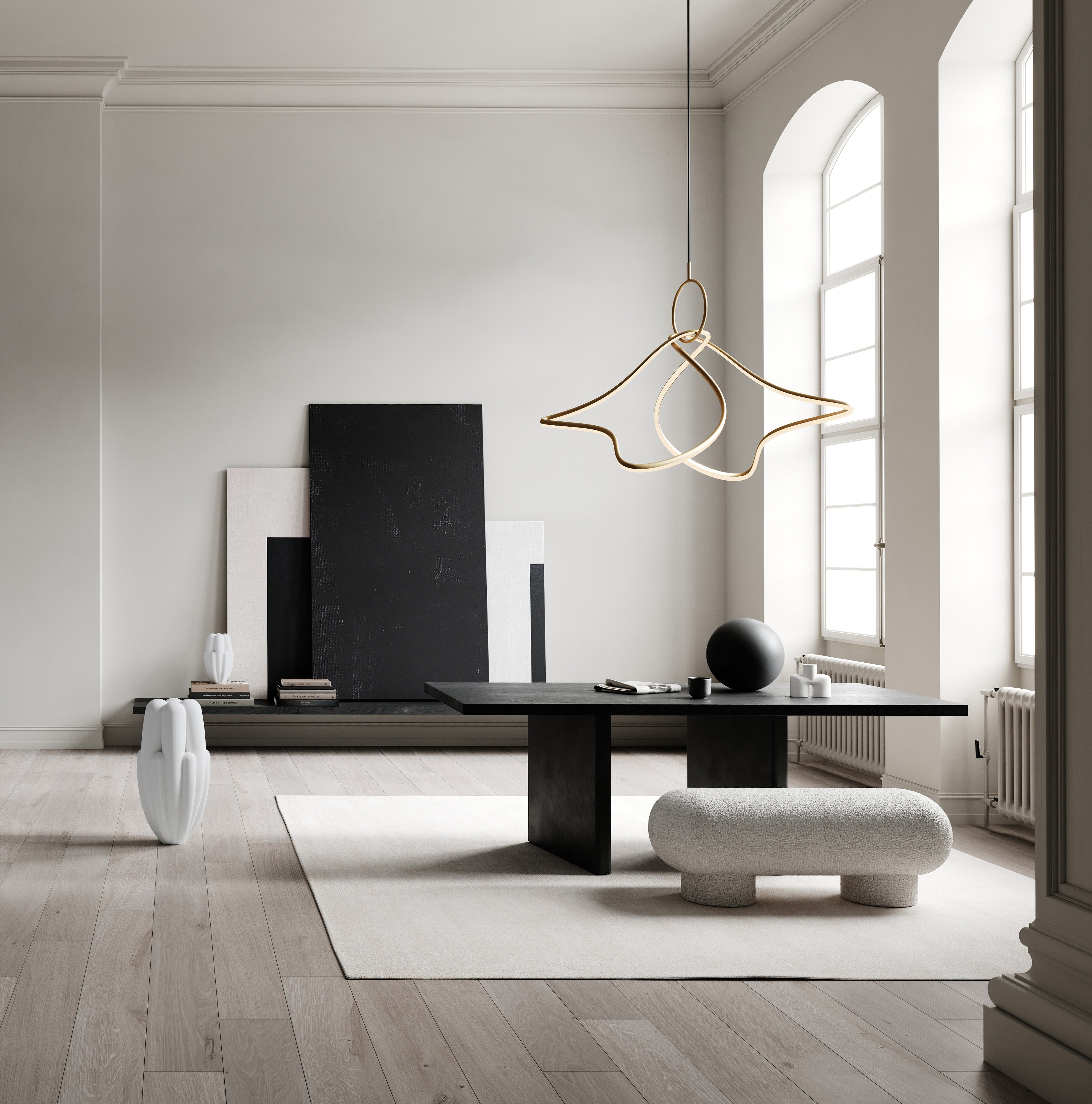 101 Copenhagen - Kumo Chandelier, Big - Brass - Chandelier