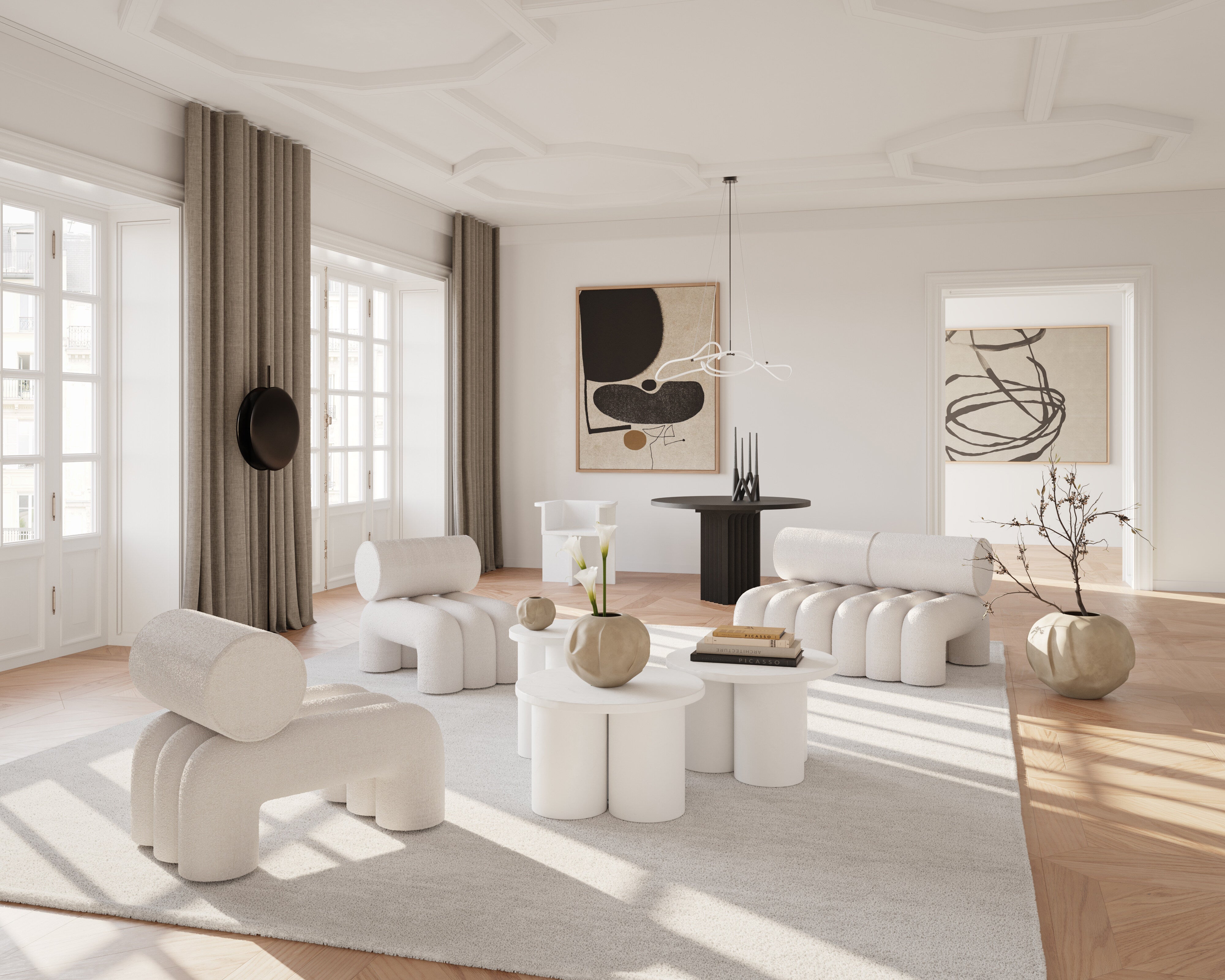 101 Copenhagen - Ghost Chandelier, Mini - Neon - Chandelier