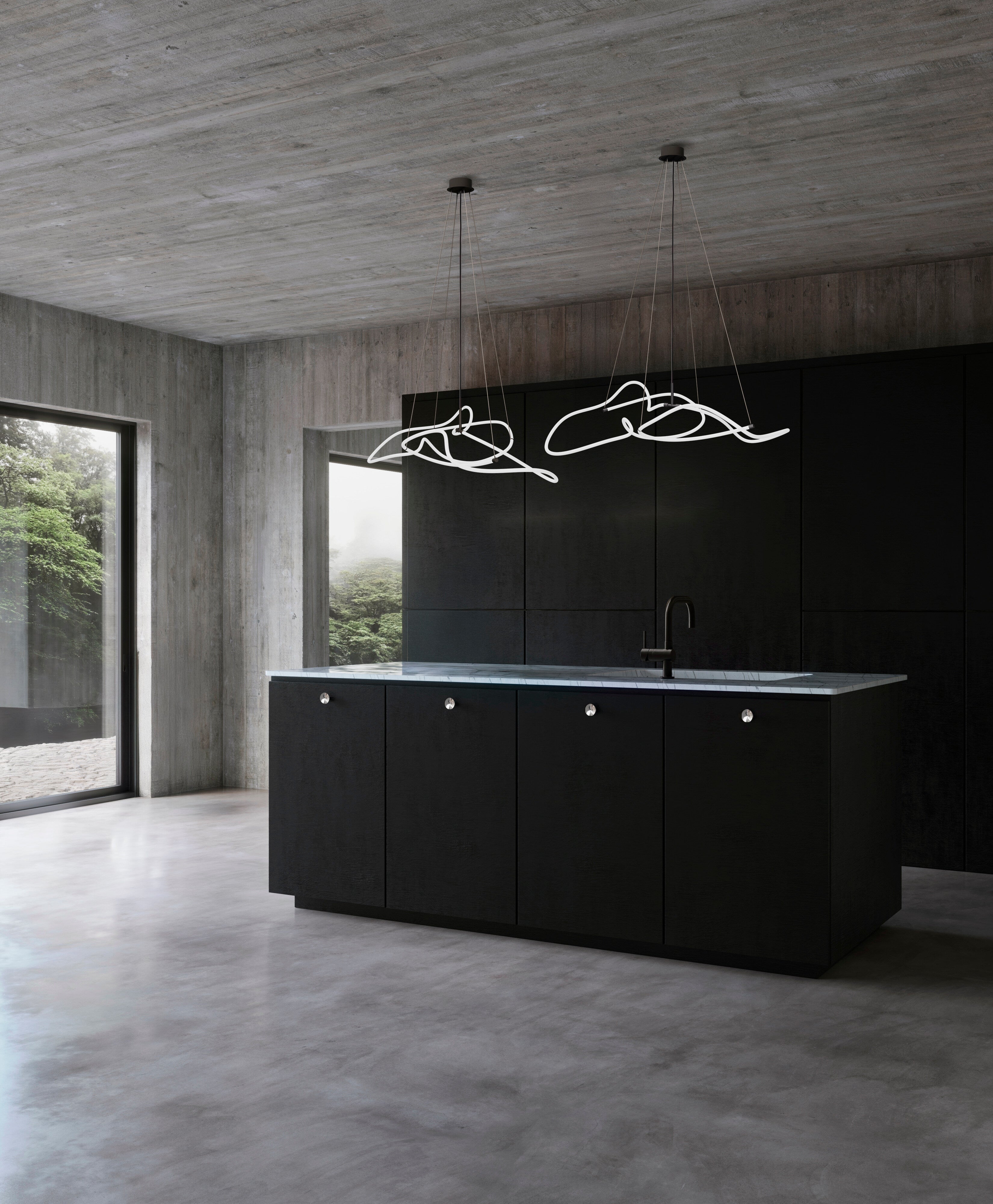 101 Copenhagen - Ghost Chandelier, Mini - Neon (5m) - Chandelier