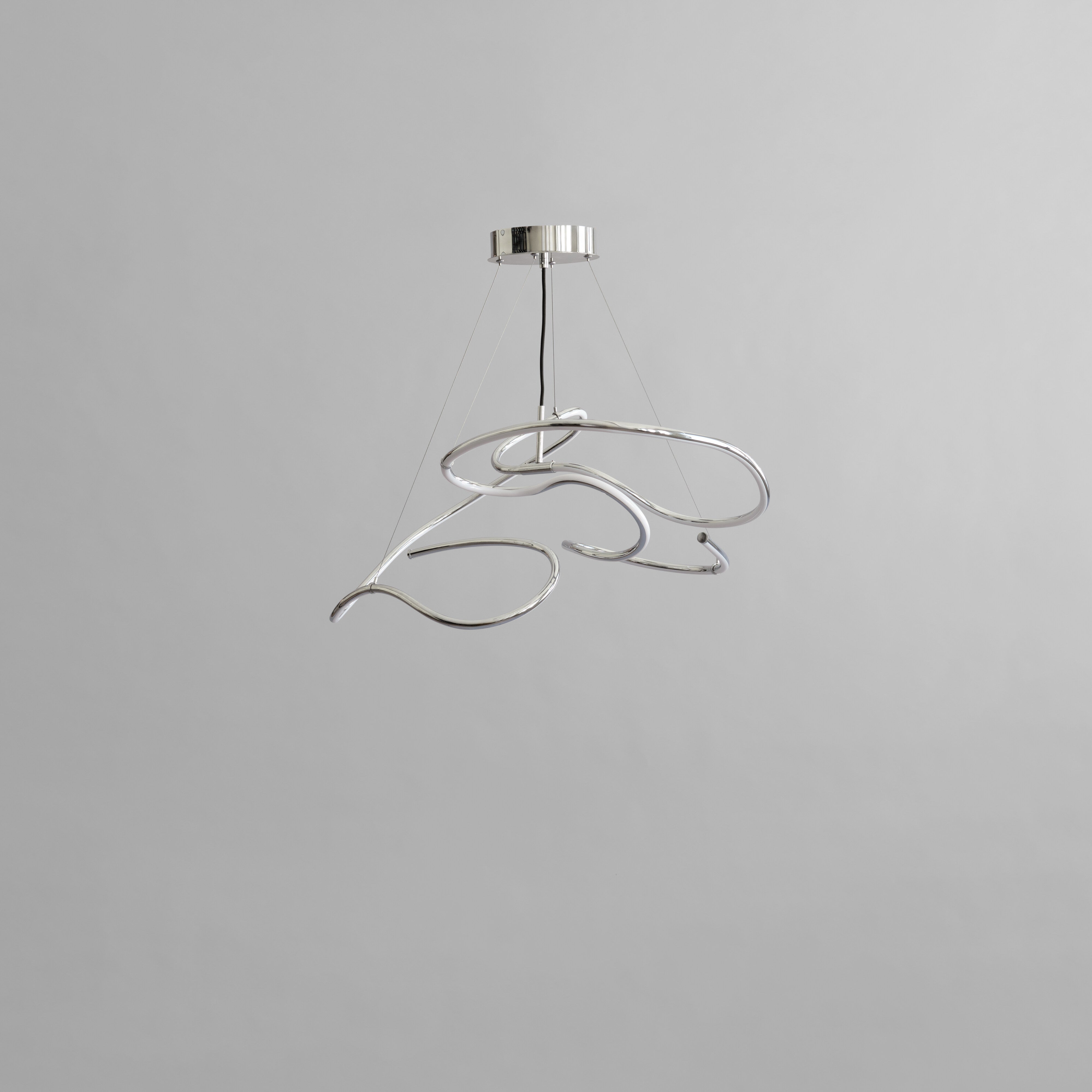 101 Copenhagen - Ghost Chandelier, Mini - Chrome (5m) - Chandelier