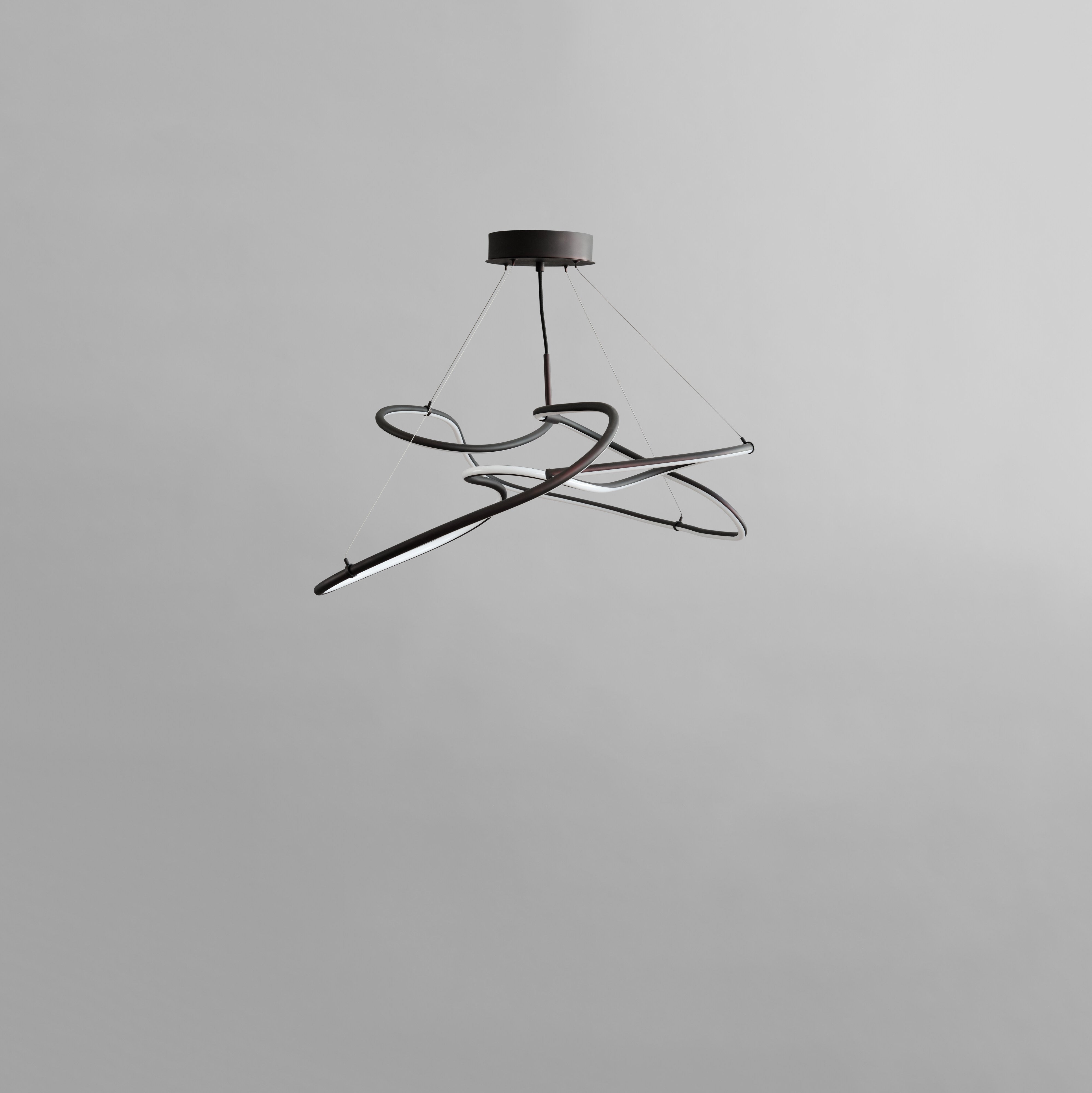 101 Copenhagen - Ghost Chandelier, Mini - Burned Black (5m) - Chandelier