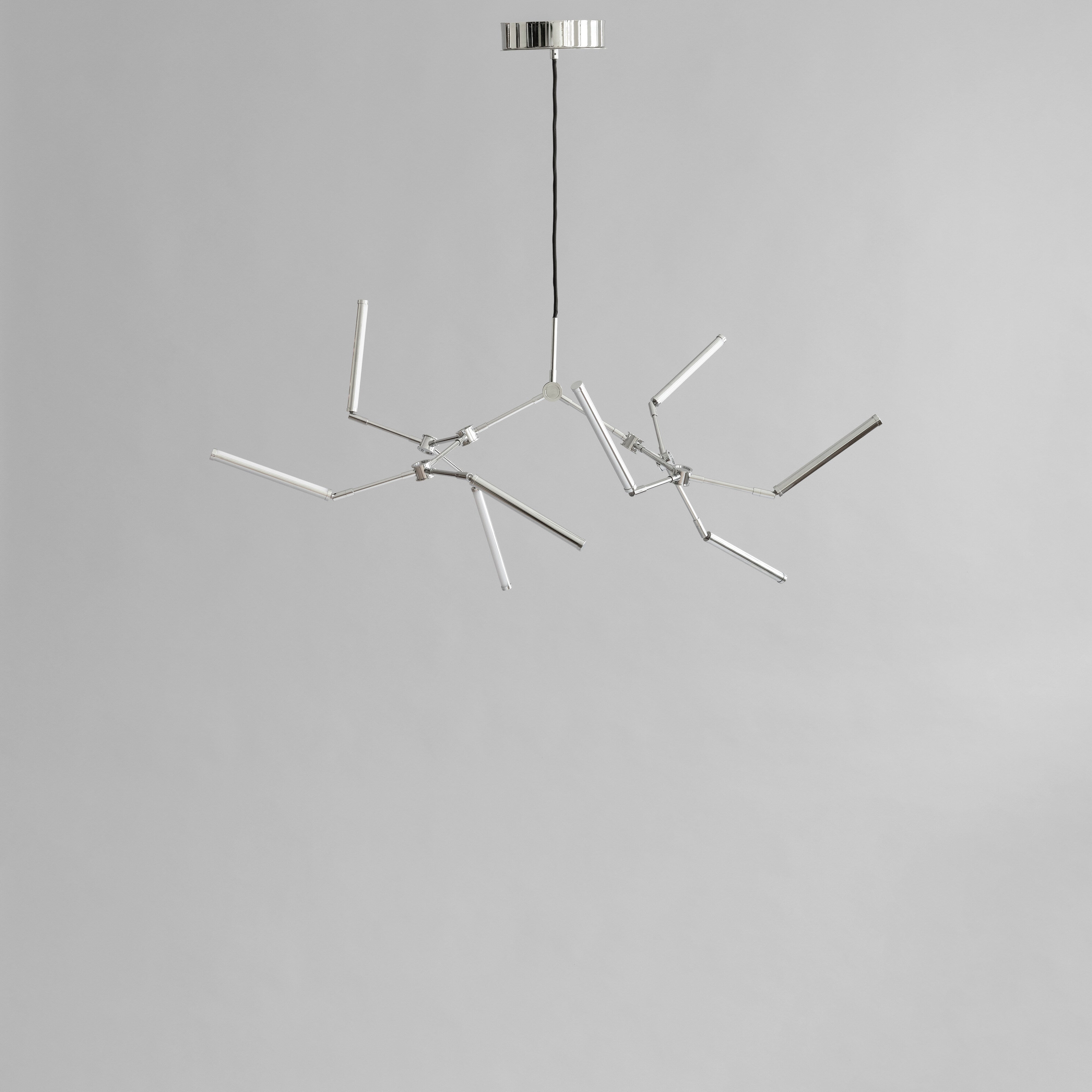 101 Copenhagen - Stick Chandelier, Mini - Chrome - Chandelier