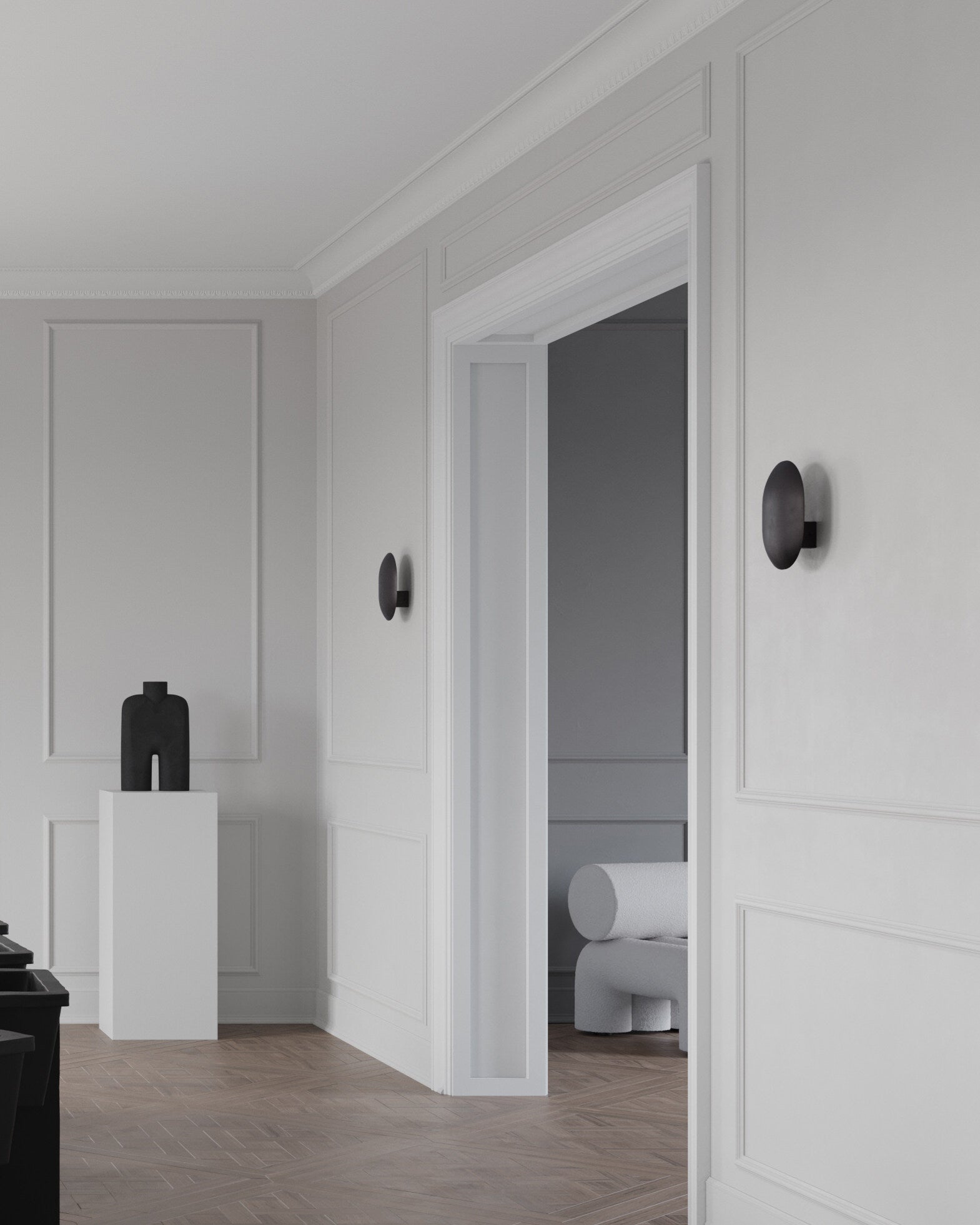 101 Copenhagen - Clam Wall Lamp - Burned Black - Wall Lamp