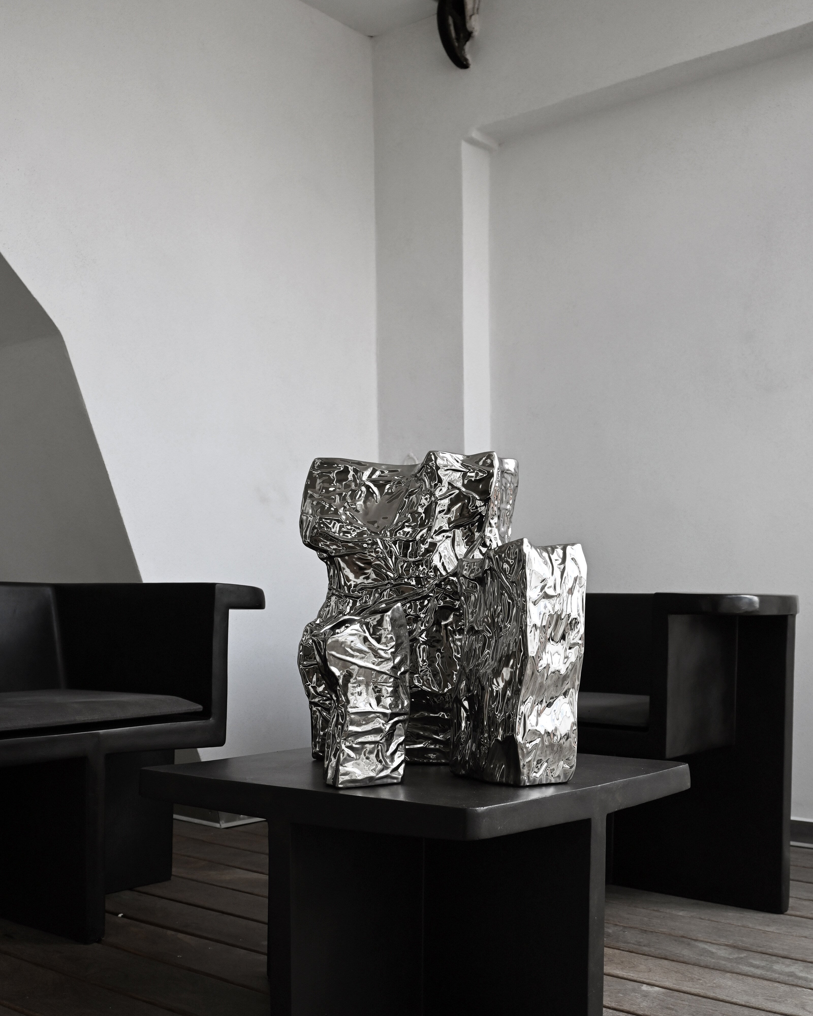 101 Copenhagen - Kami Vase, Big - Chrome - Vase