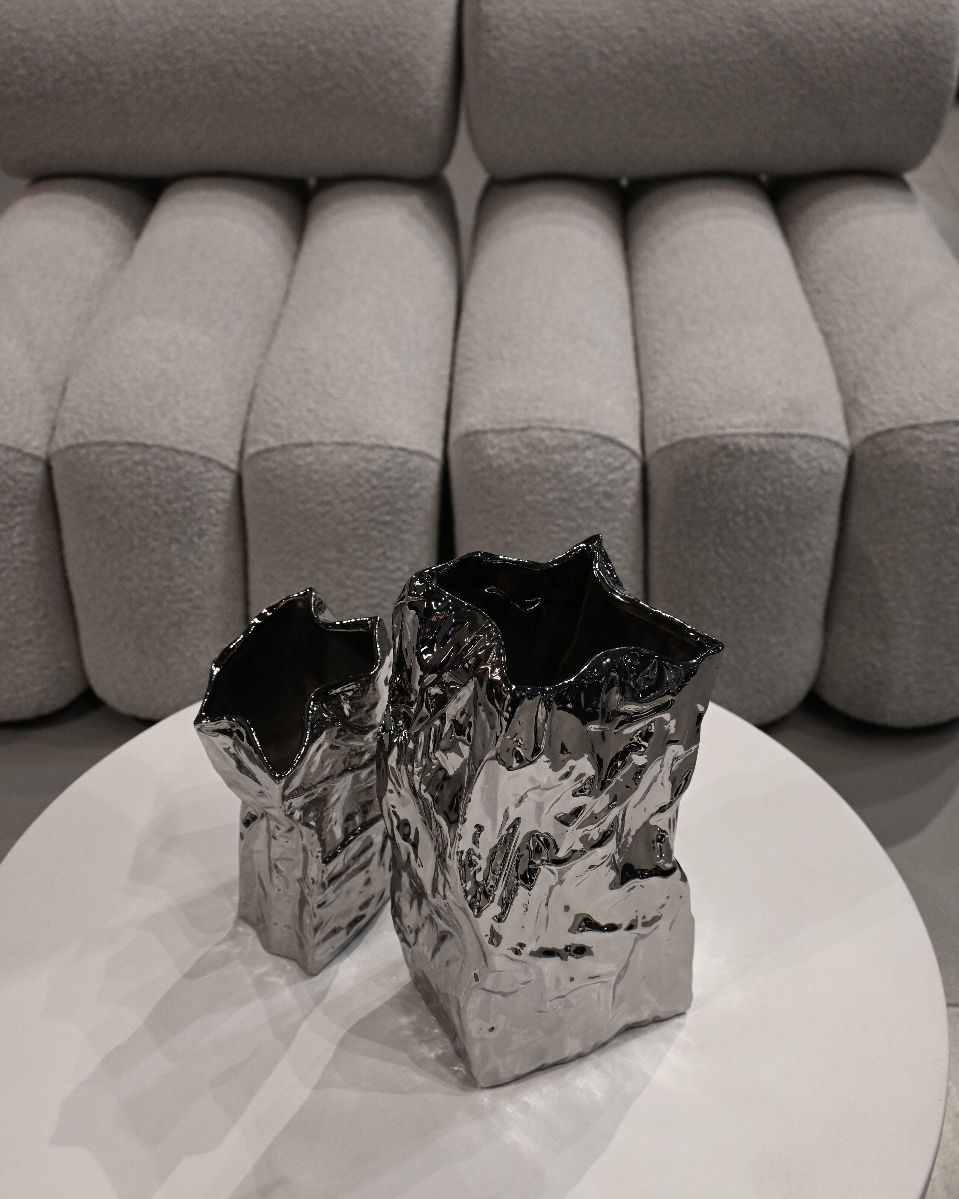 101 Copenhagen - Kami Vase, Medio - Chrome - Vase