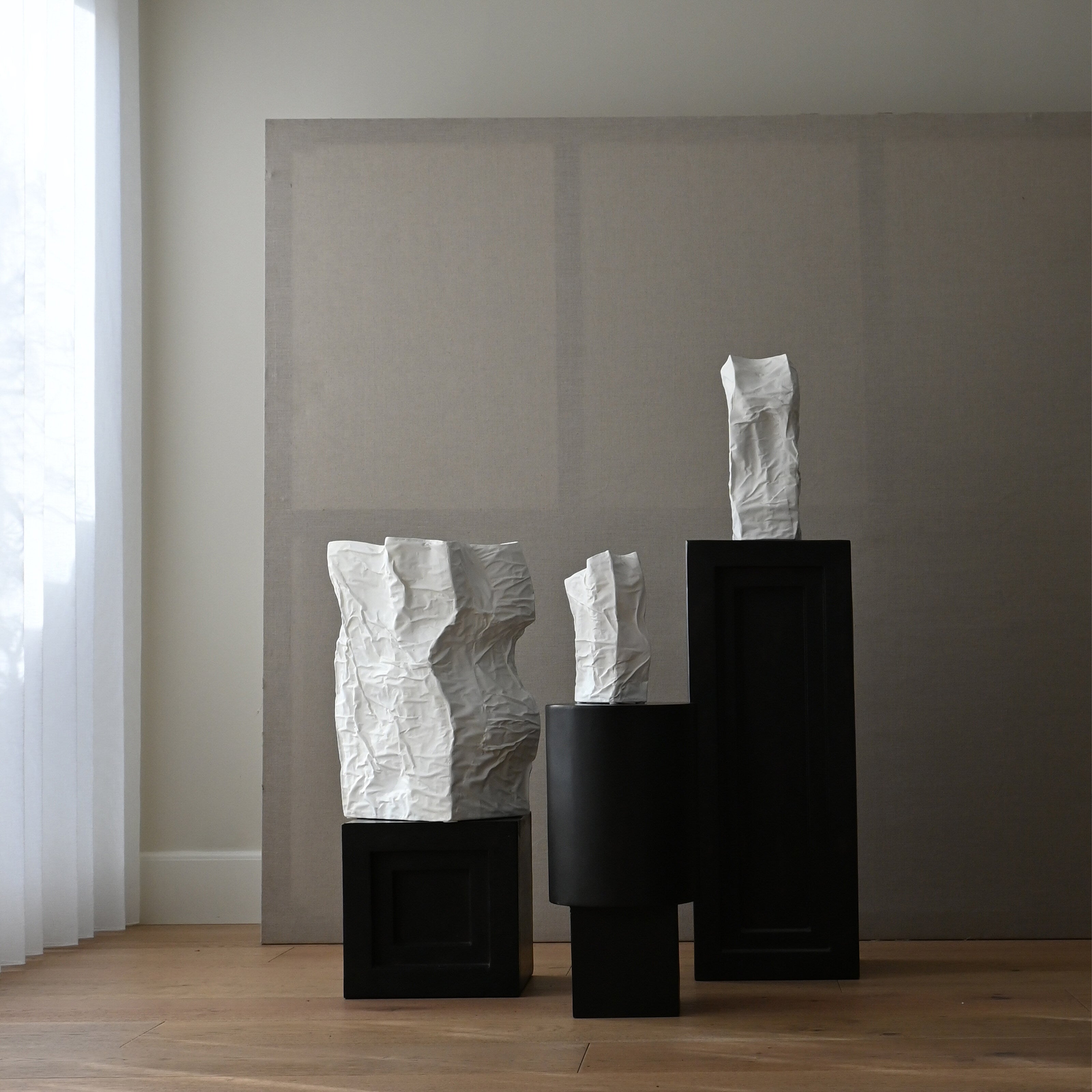 Kami Vase, Big - Bone White