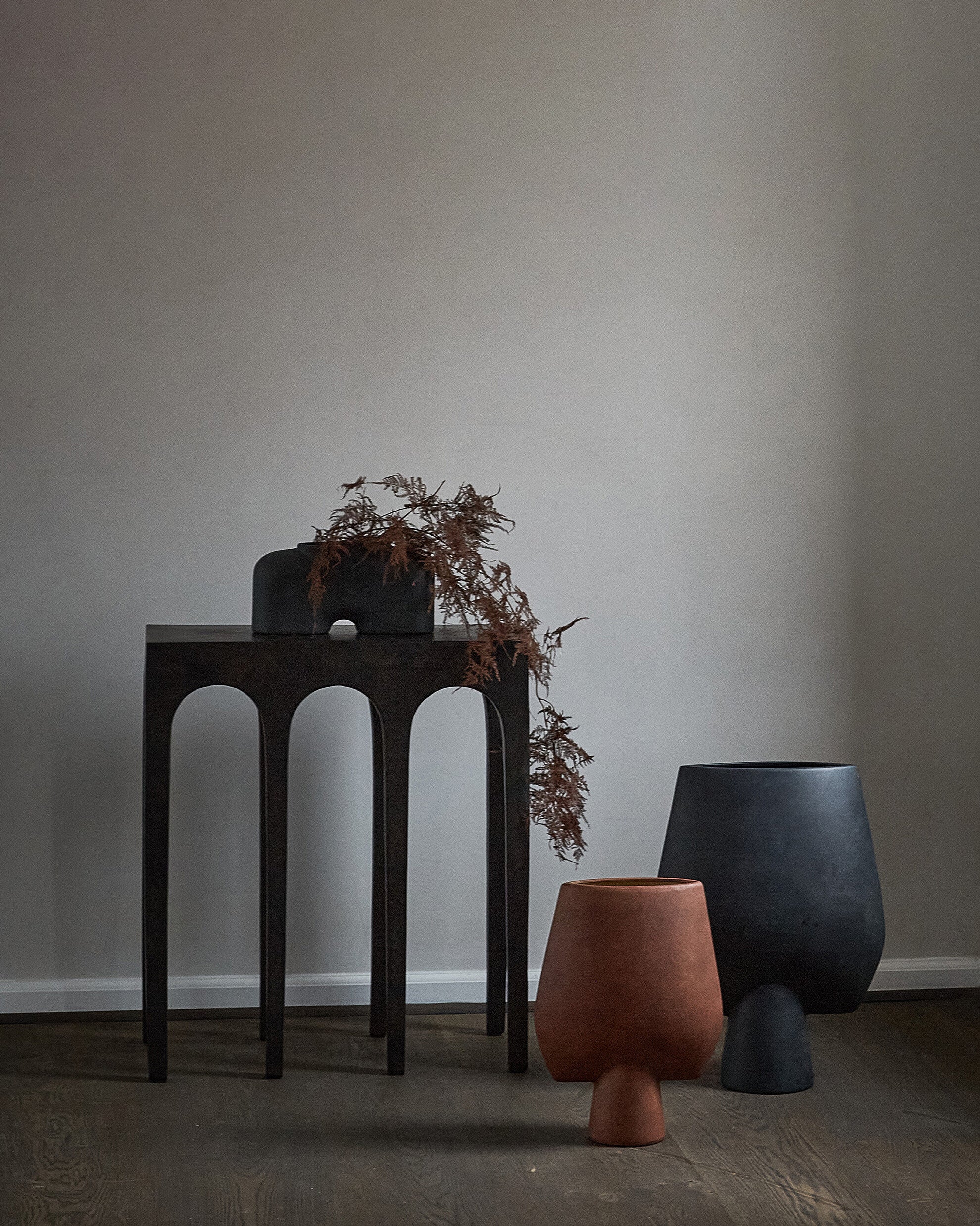 101 Copenhagen - Sphere Vase Square, Hexa - Black - Vase