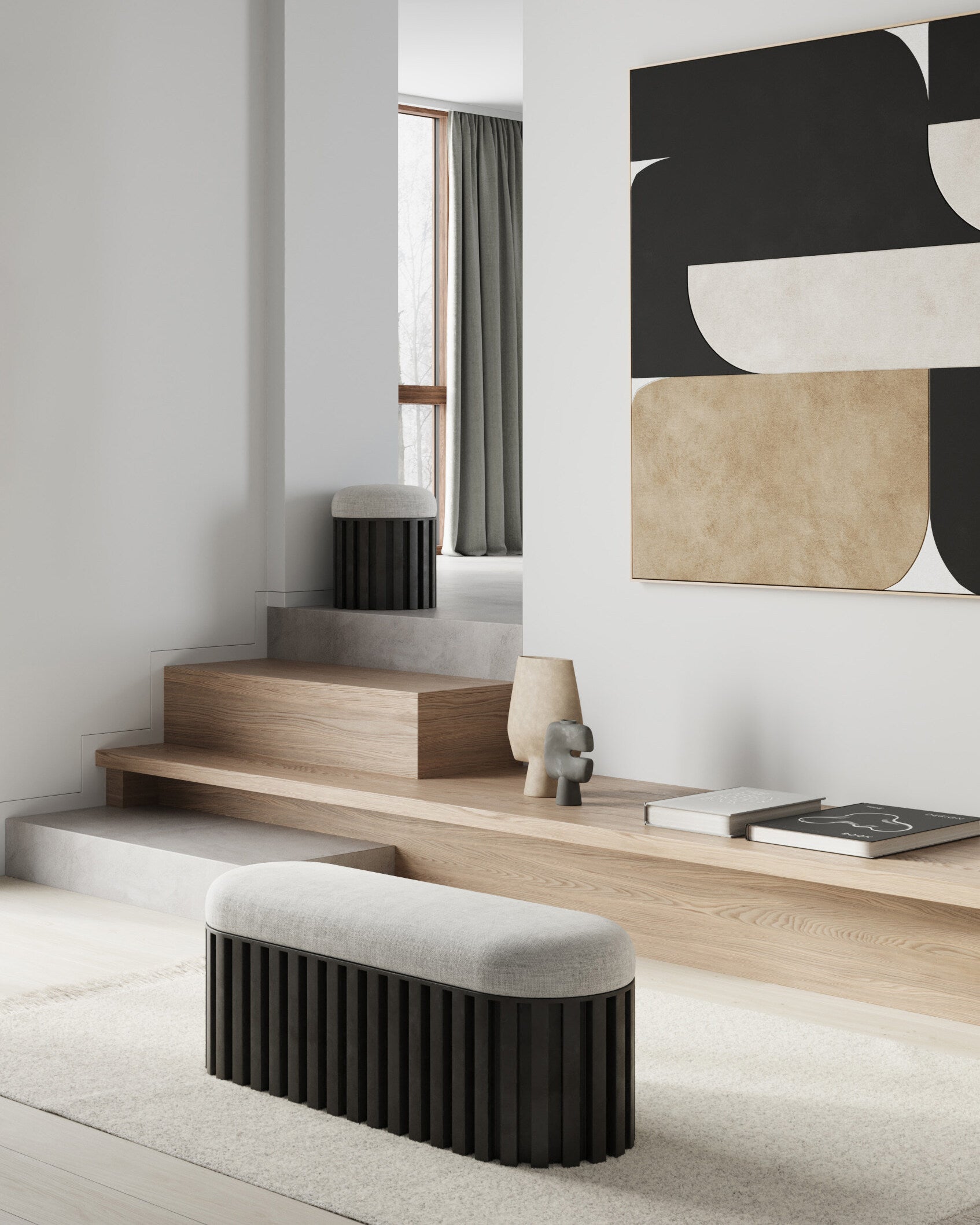 101 Copenhagen - Sphere Vase Square, Big - Sand - Vase