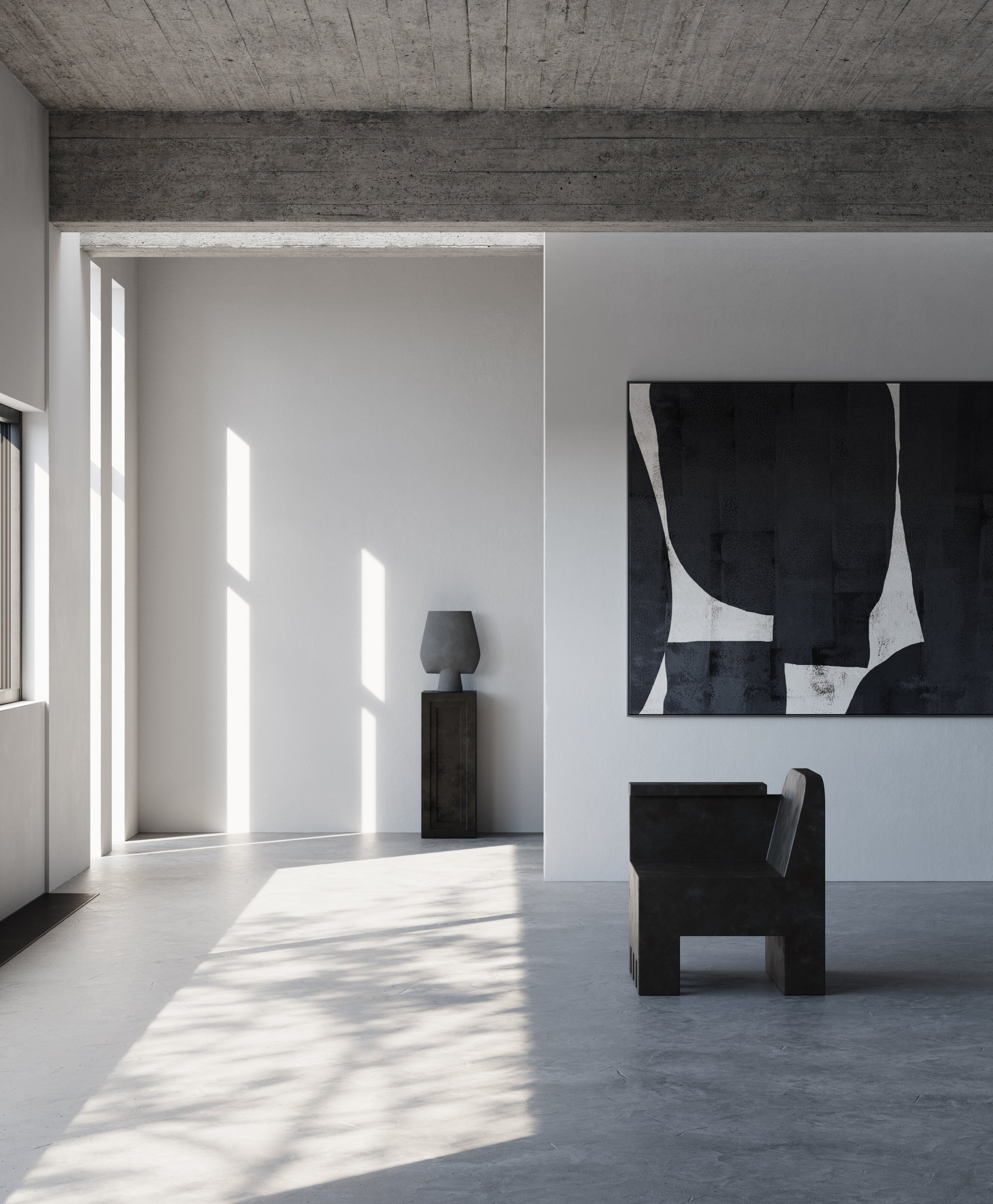 101 Copenhagen - Sphere Vase Square, Big - Dark Grey - Vase