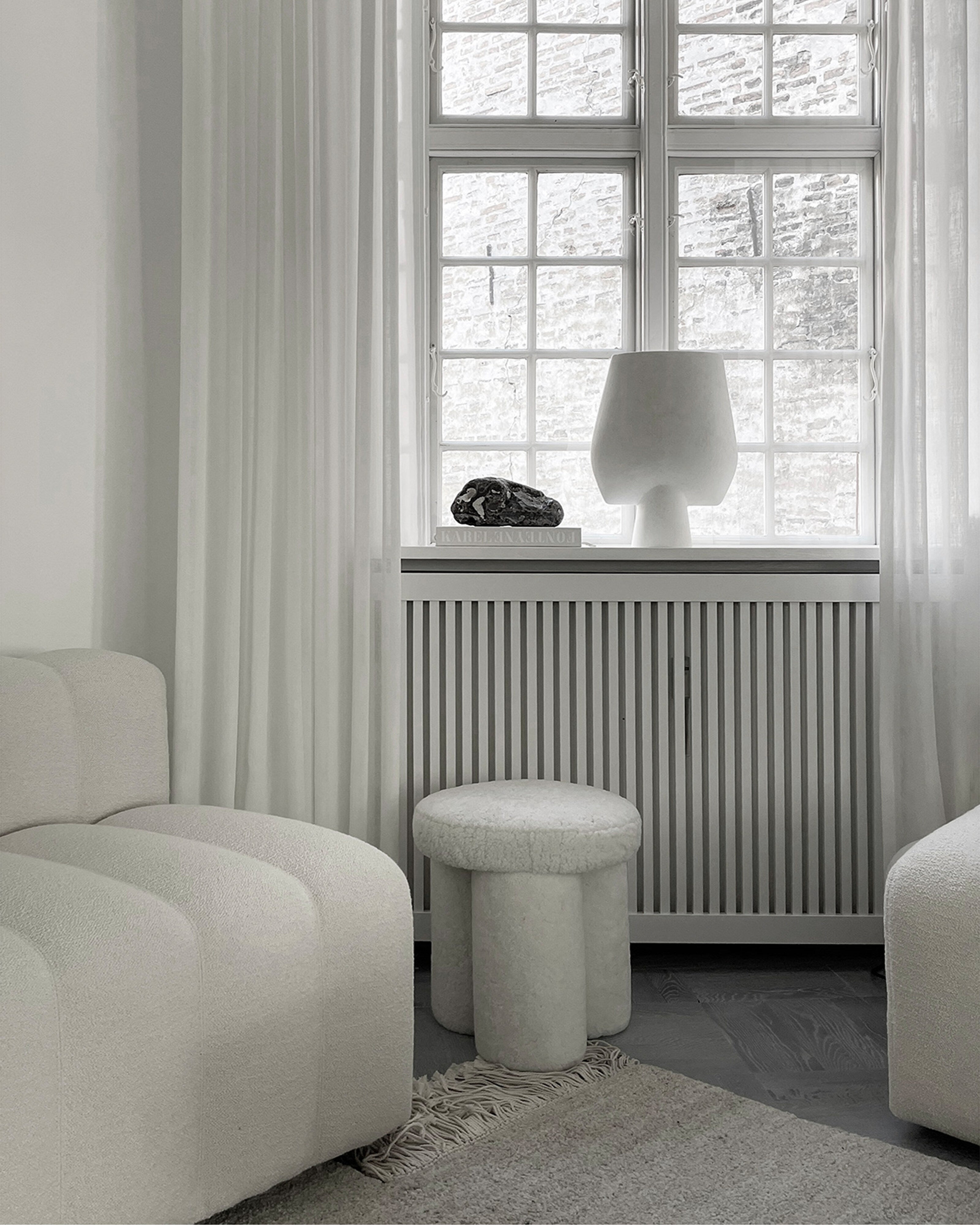 101 Copenhagen - Sphere Vase Square, Big - Bone White - Vase