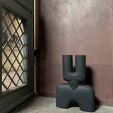 Cobra Vase Double, Hexa - Black