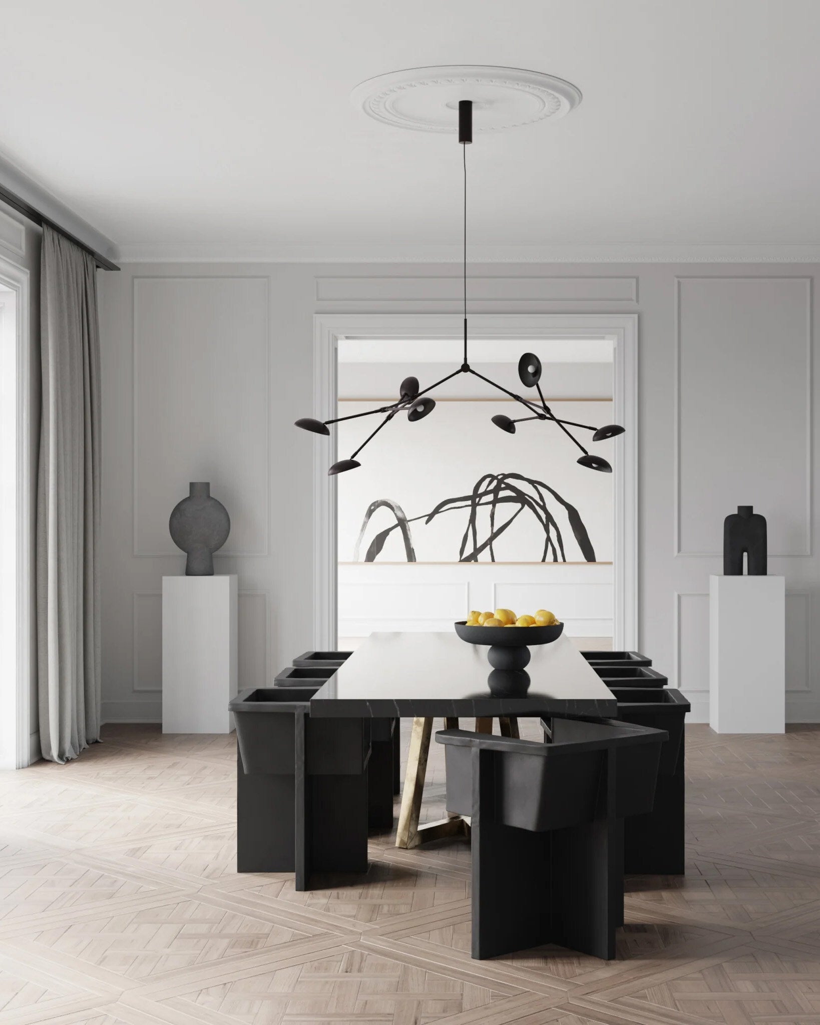 101 Copenhagen - Cobra Vase Tall, Medio - Black - Vase