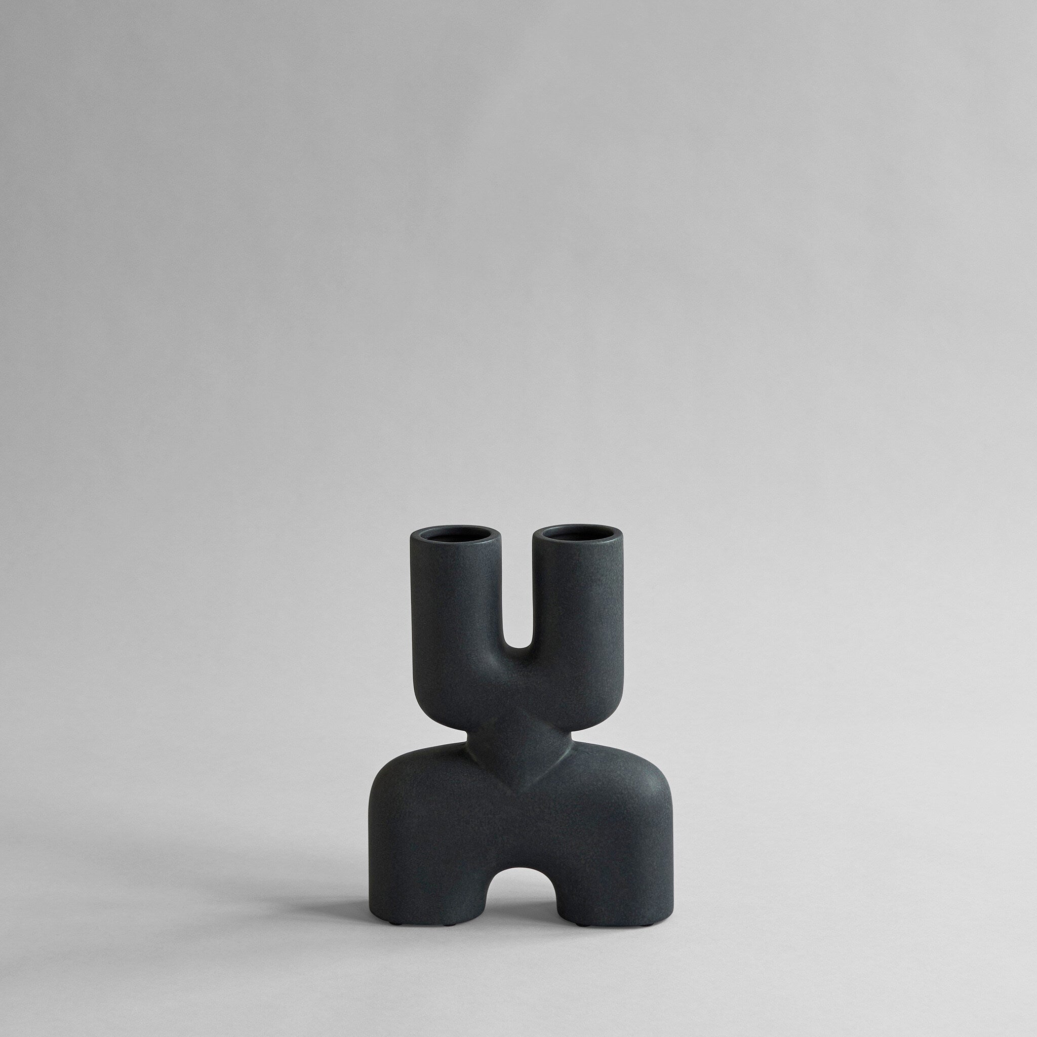 101 Copenhagen - Cobra Vase Double, Mini - Black - Vase