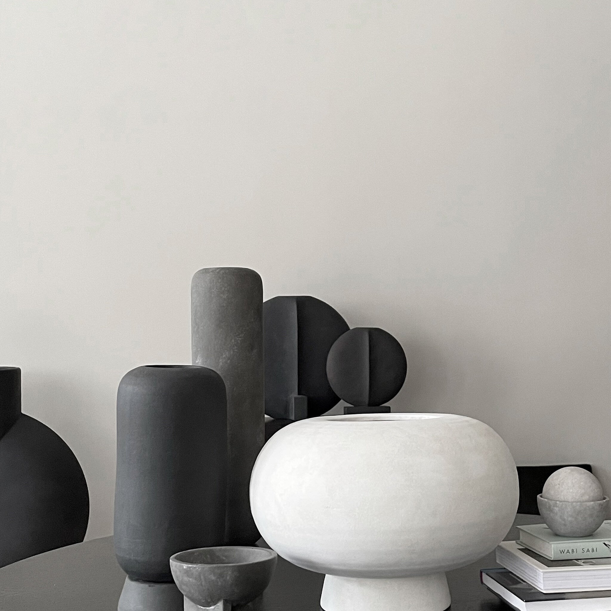 101 Copenhagen - Kabin Vase, Fat - Bone White - Vase