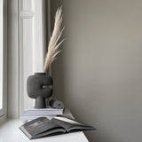 101 Copenhagen - Tribal Vase, Medio - Dark Grey - Vase