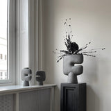 101 Copenhagen - Tribal Vase, Medio - Dark Grey - Vase