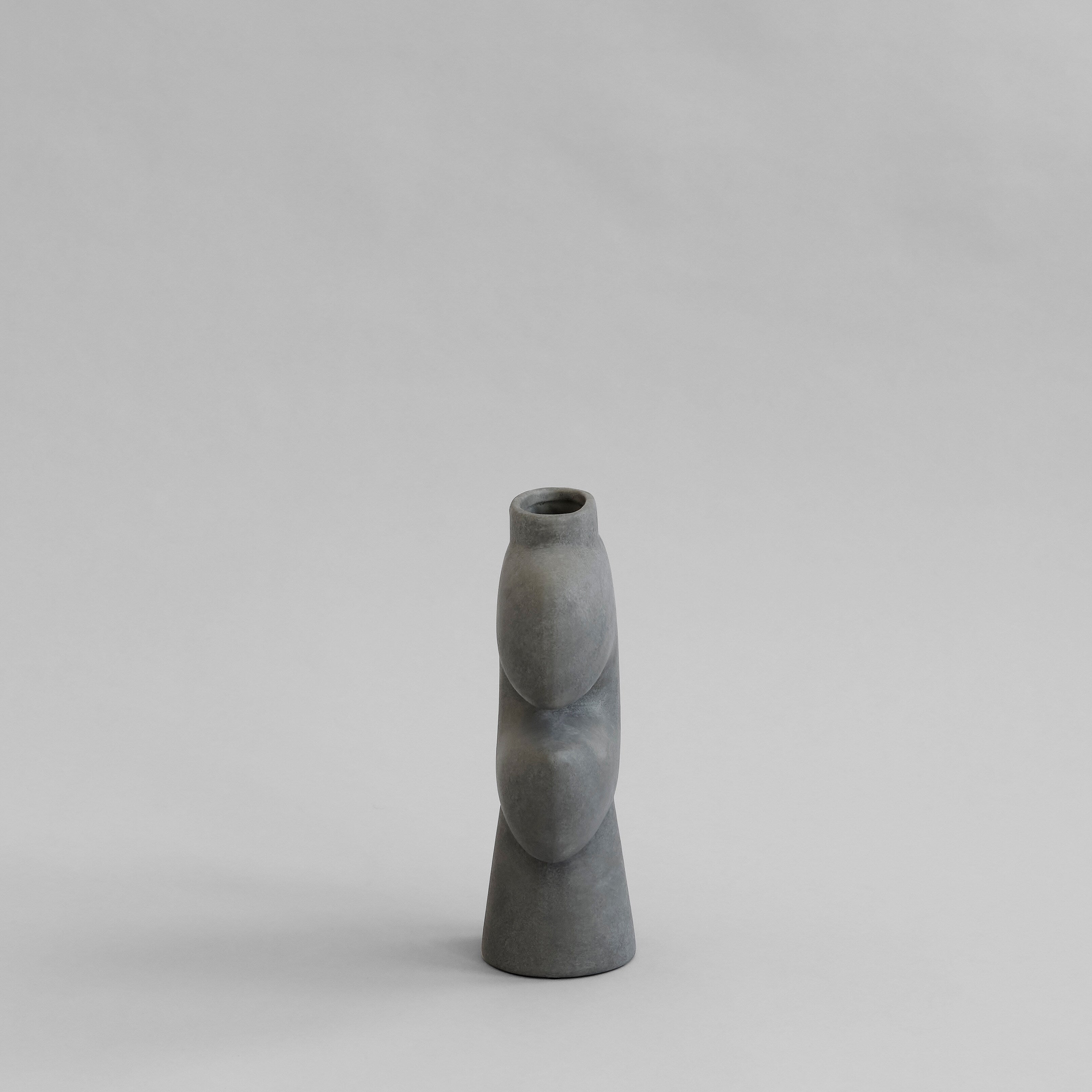 101 Copenhagen - Tribal Vase, Medio - Dark Grey - Vase