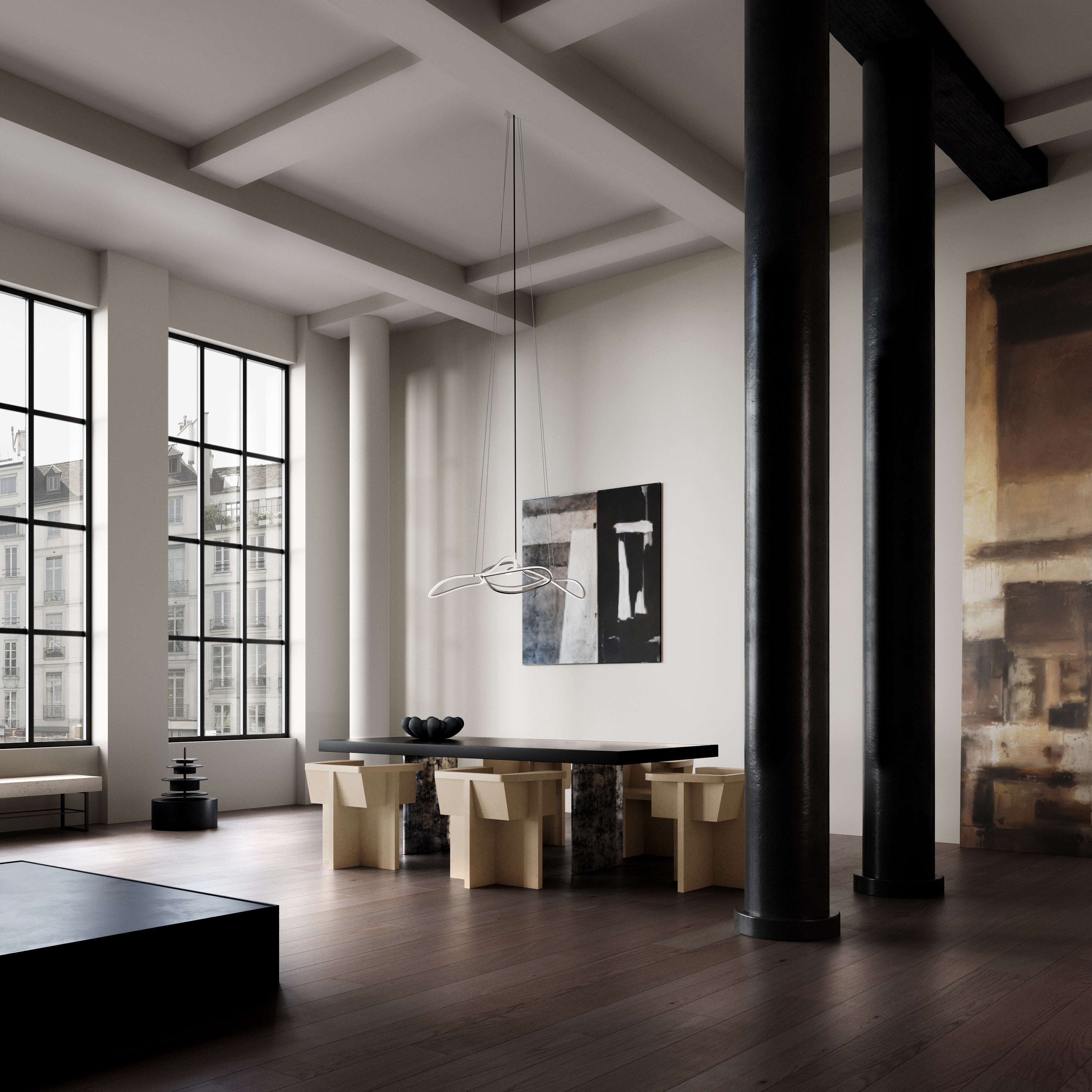 101 Copenhagen - Bloom Tray, Big - Black - Tray