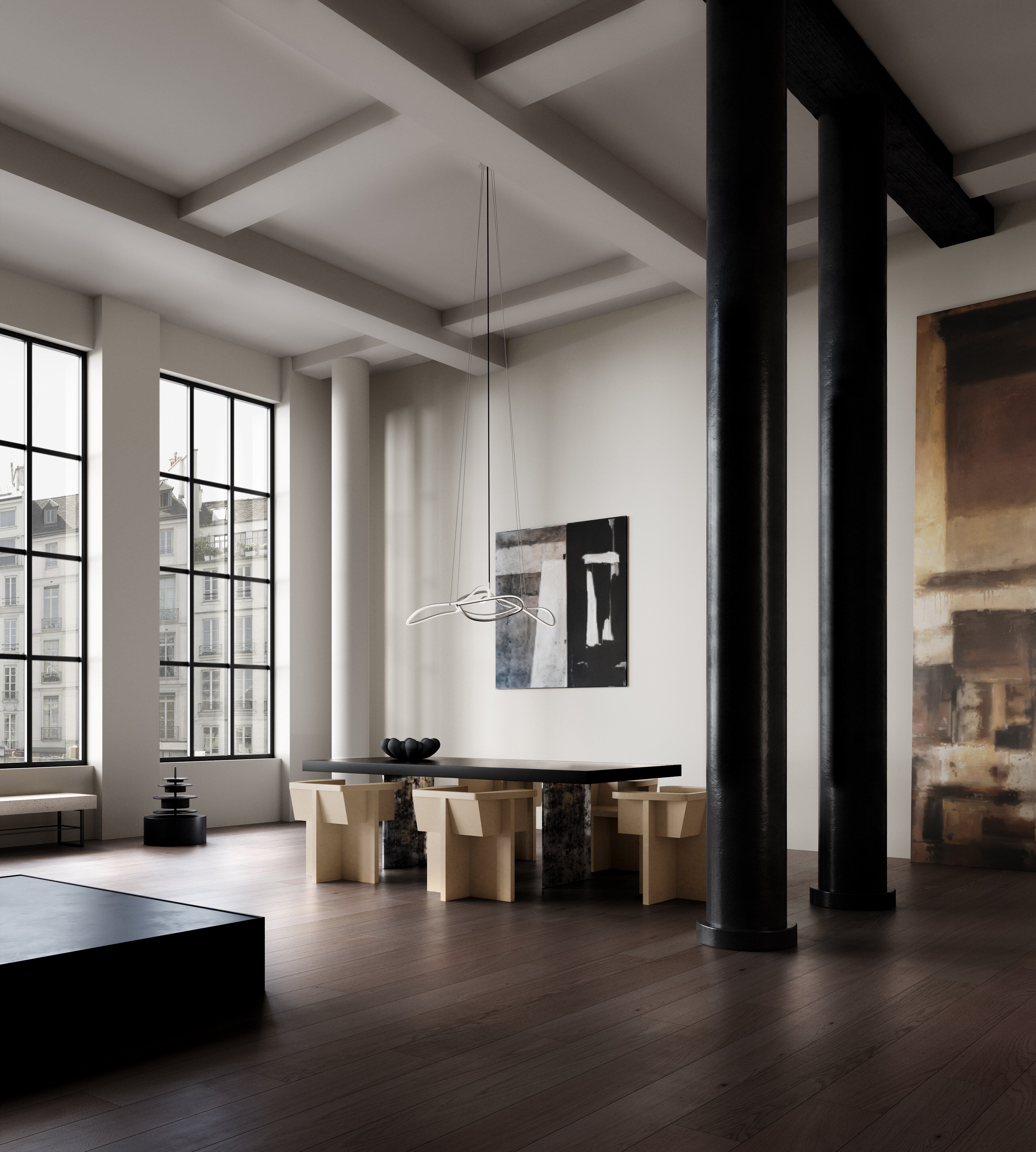 101 Copenhagen - Bloom Tray, Big - Black - Tray