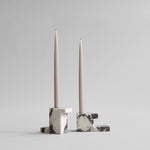 101 Copenhagen - Brick Candle Holder, Low - Calacatta - Candle Holder
