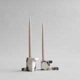 101 Copenhagen - Brick Candle Holder, Low - Calacatta - Candle Holder