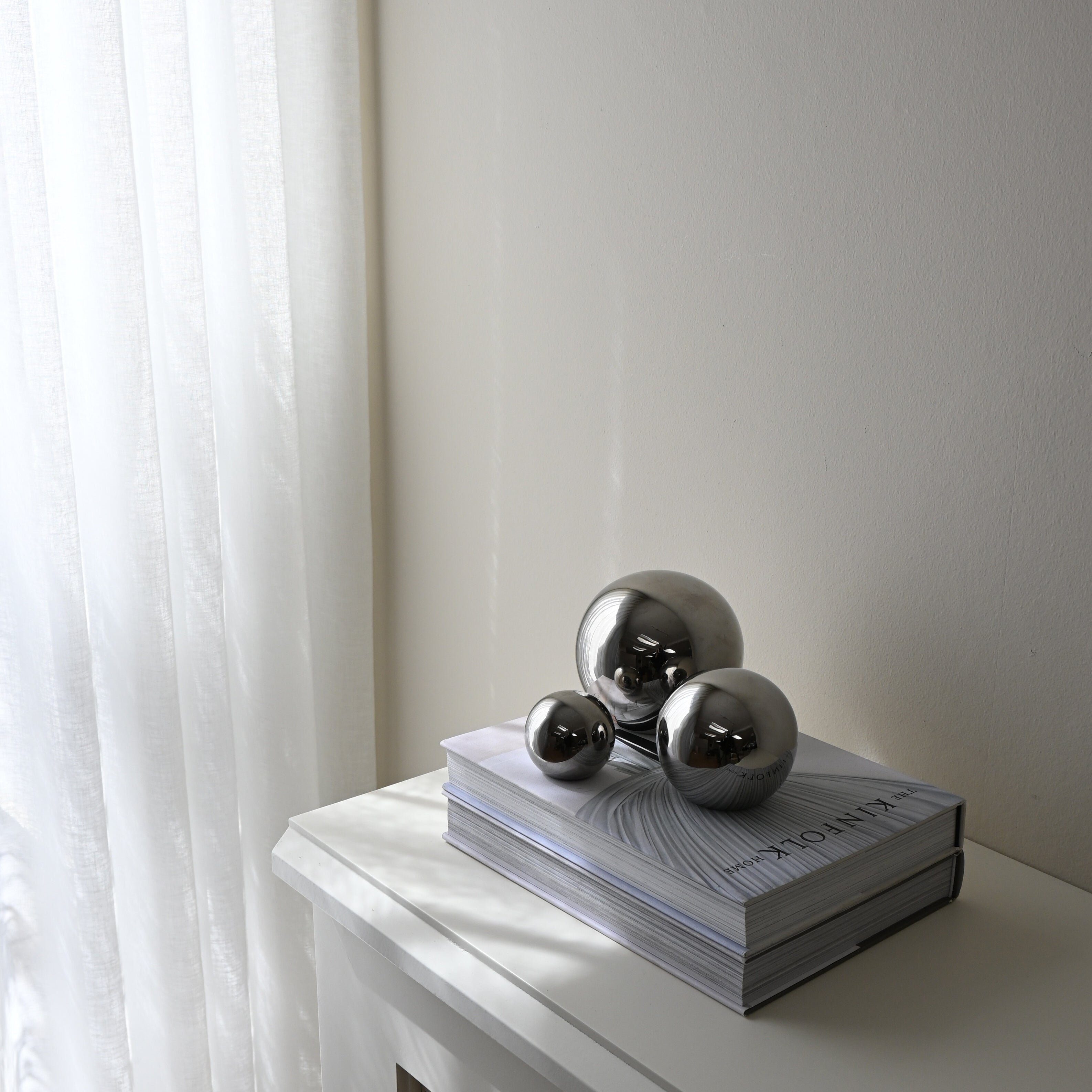 101 Copenhagen - Gallery Balls, Set of 3 - Chrome - Art