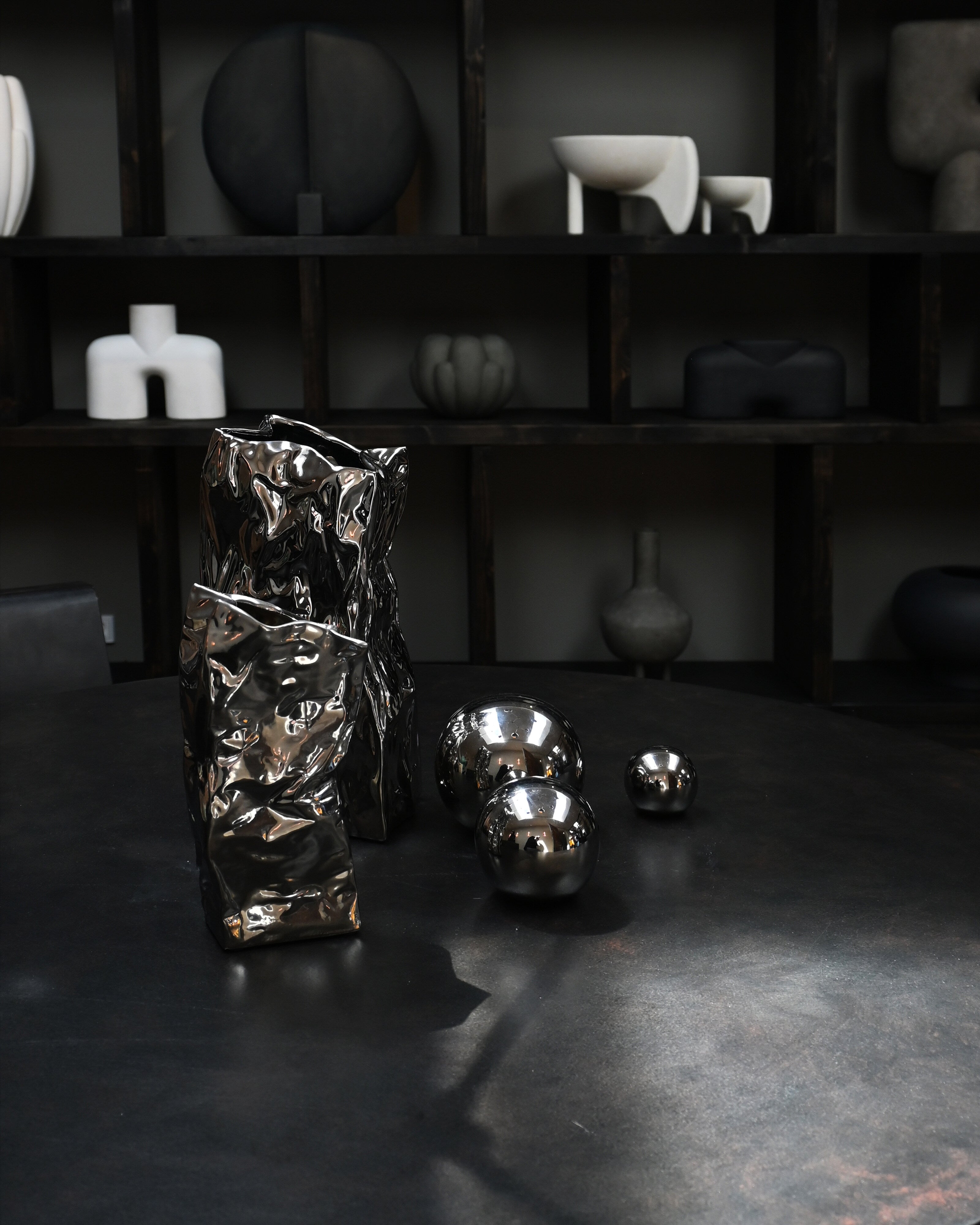 101 Copenhagen - Gallery Balls, Set of 3 - Chrome - Art