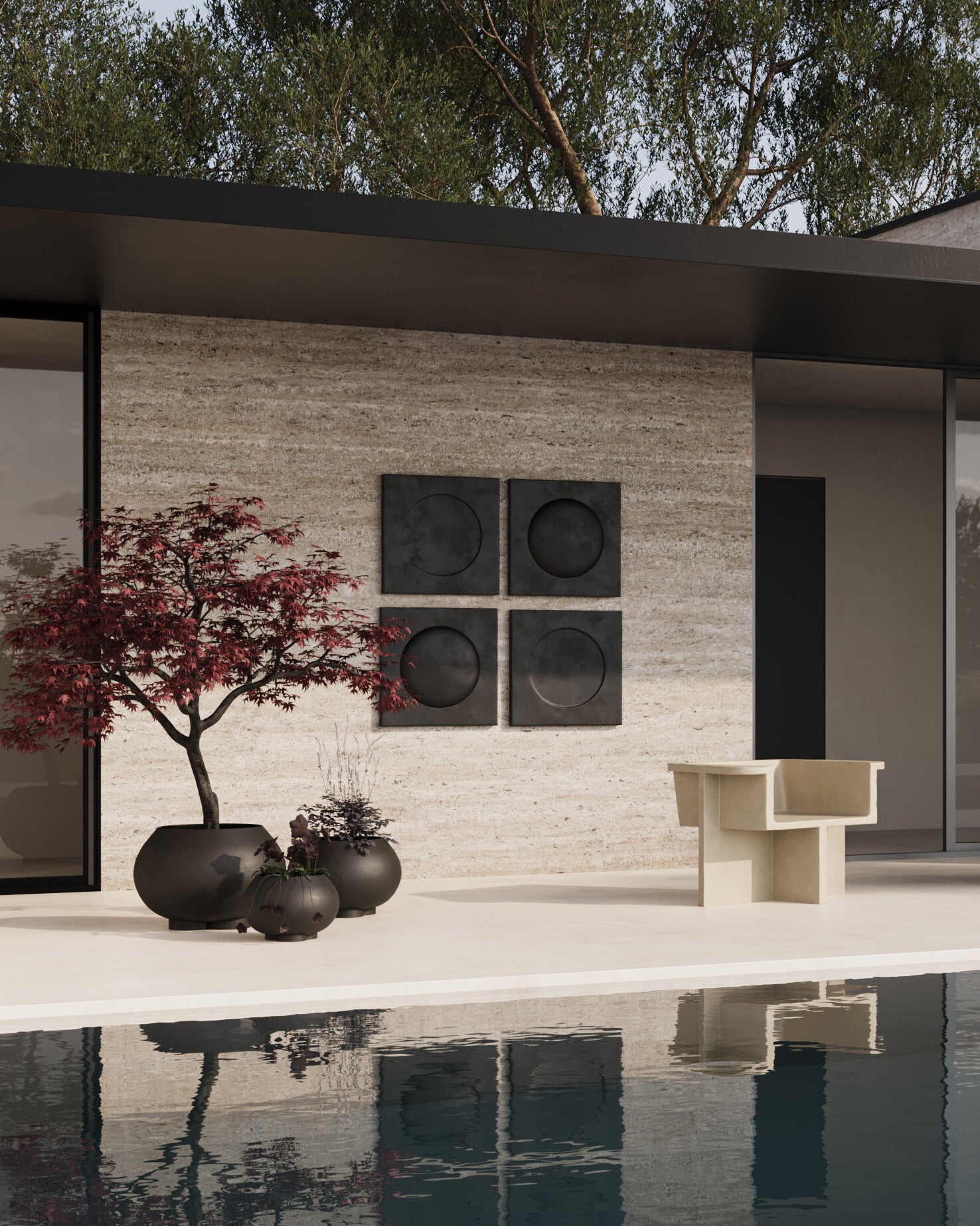 101 Copenhagen - Urchin Plant Pot, Big - Coffee - Plant Pot