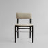 101 Copenhagen - Nama Dining Chair, Coffee Black - Linen - Dining Chair