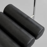 101 Copenhagen - Hiro Dining Chair, Stainless Steel - Aniline Leather Black - Dining Chair