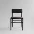 101 Copenhagen - Nama Dining Chair, Coffee Black  - Aniline leather black - Dining Chair