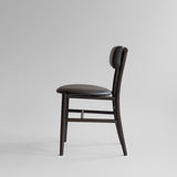 101 Copenhagen - Nama Dining Chair, Coffee Black  - Aniline leather black - Dining Chair