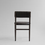 101 Copenhagen - Nama Dining Chair, Coffee Black  - Aniline leather black - Dining Chair