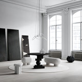 Artist Dining Table, Ø120 - Coffee Black Oak