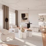 Arc Dining Table, Ø120 - Coffee Black Oak