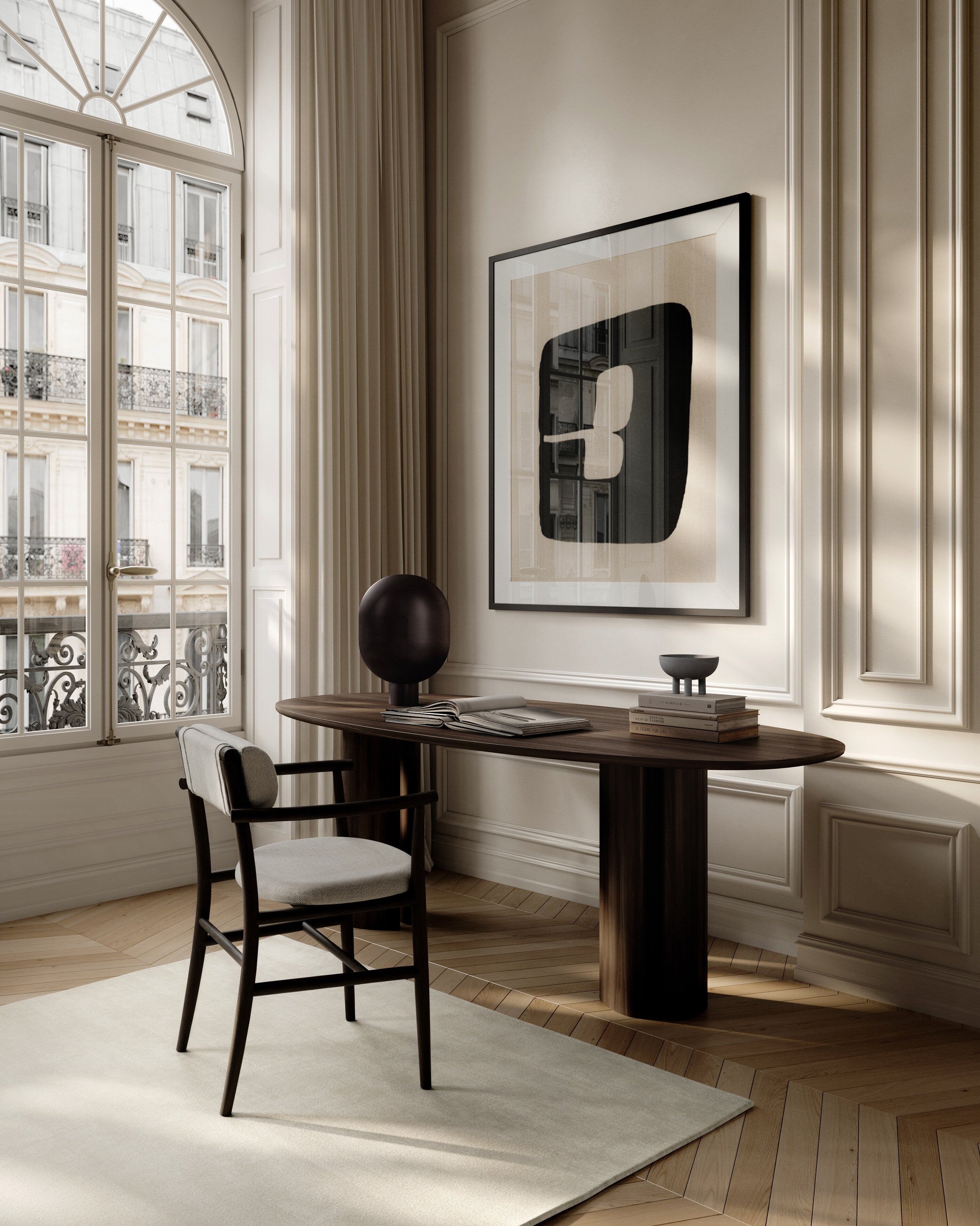 101 Copenhagen - Clam Table Lamp - Burned Black - Table Lamp