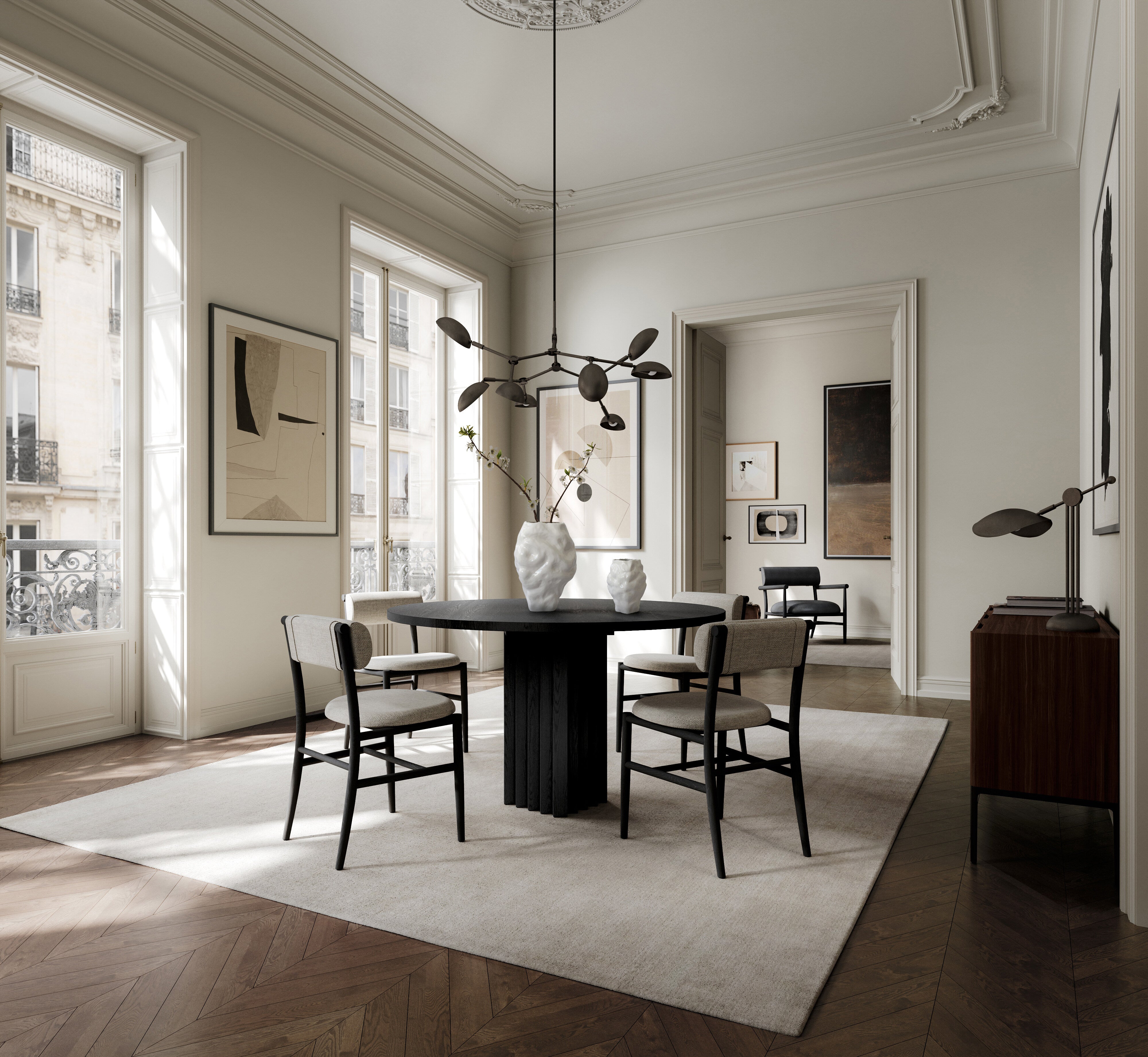 101 Copenhagen - Drop Chandelier, Mini - Bronze (5m) - Chandelier