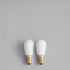 set of two Pygmy - LED Light Bulbs - Matt Porcelain - E14 - 240V