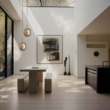 Pearl Pendant - Brass