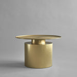 101 Copenhagen - Pillar Table, Low - Brass - Coffee or Side Table