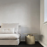101 Copenhagen - Pillar Table, Low - Brass - Coffee or Side Table