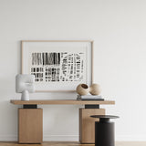 101 Copenhagen - Pillar Table, Tall - Burned Black - Coffee or Side Table
