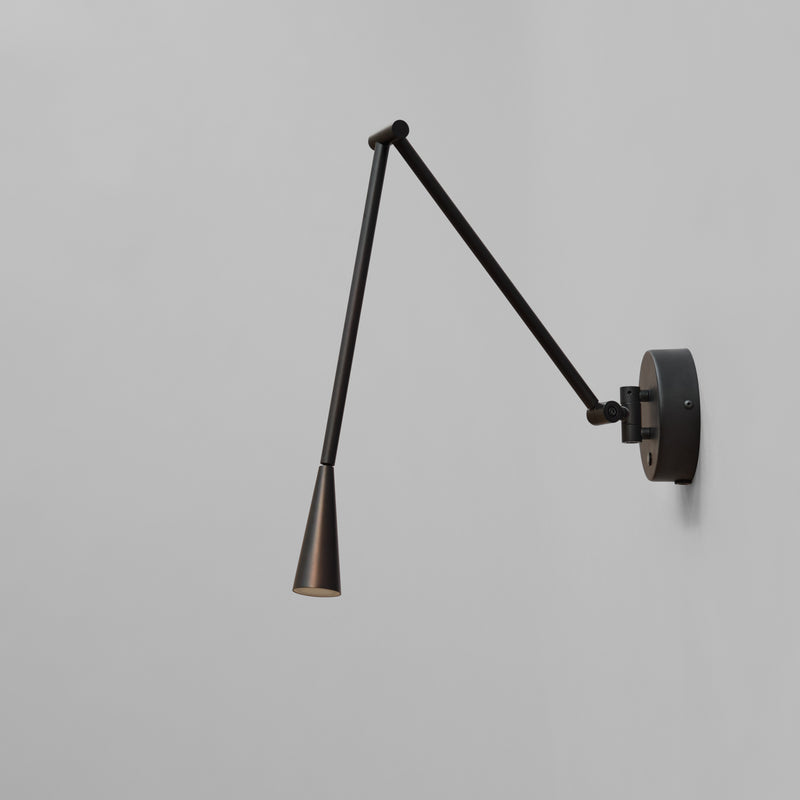 Snake Wall Lamp - Burned Black